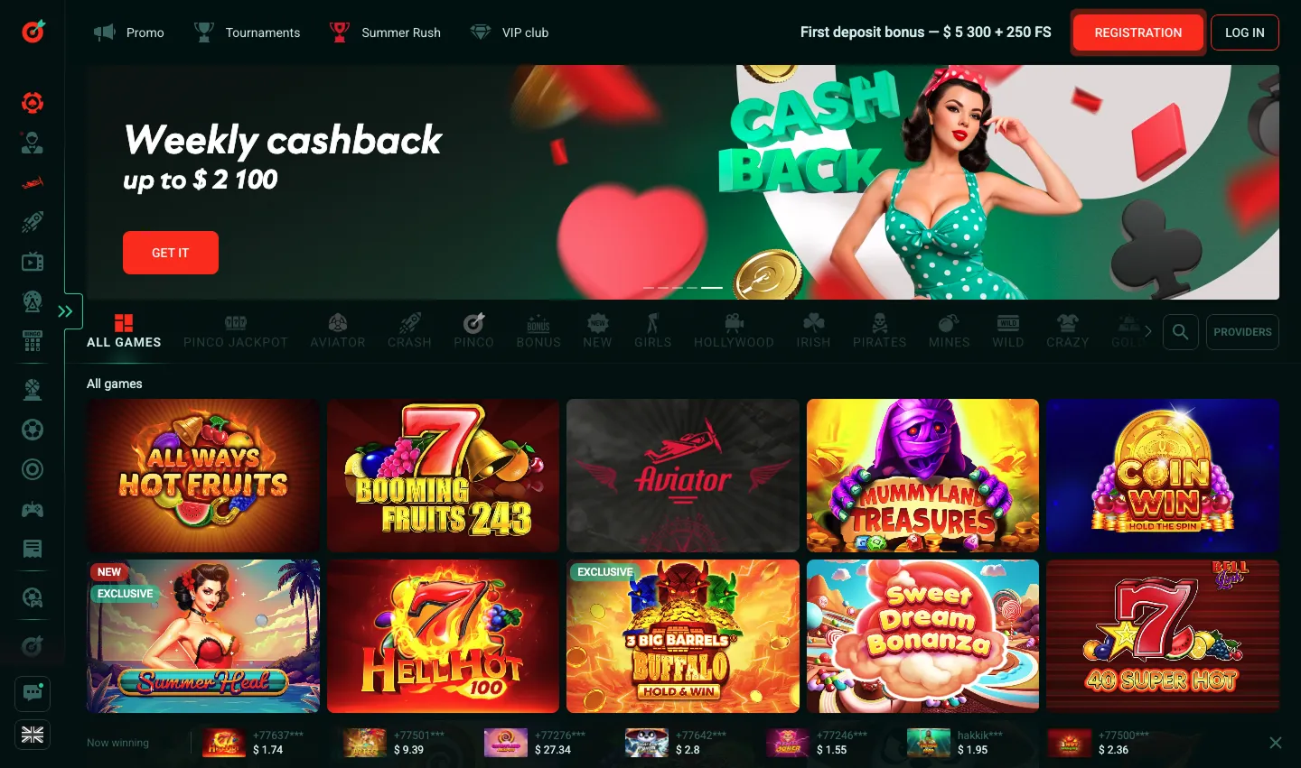 Pinco casino download apk Mobile gambling via Pinco casino app